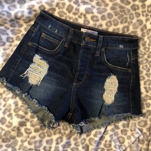 LIKE NEW Vintage Guess Jean Shorts Distressed